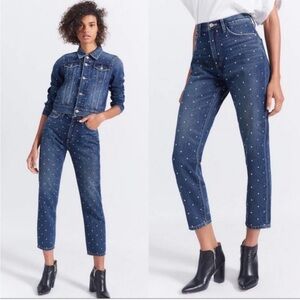 New Current Elliott Vintage Slim Crop Jeans